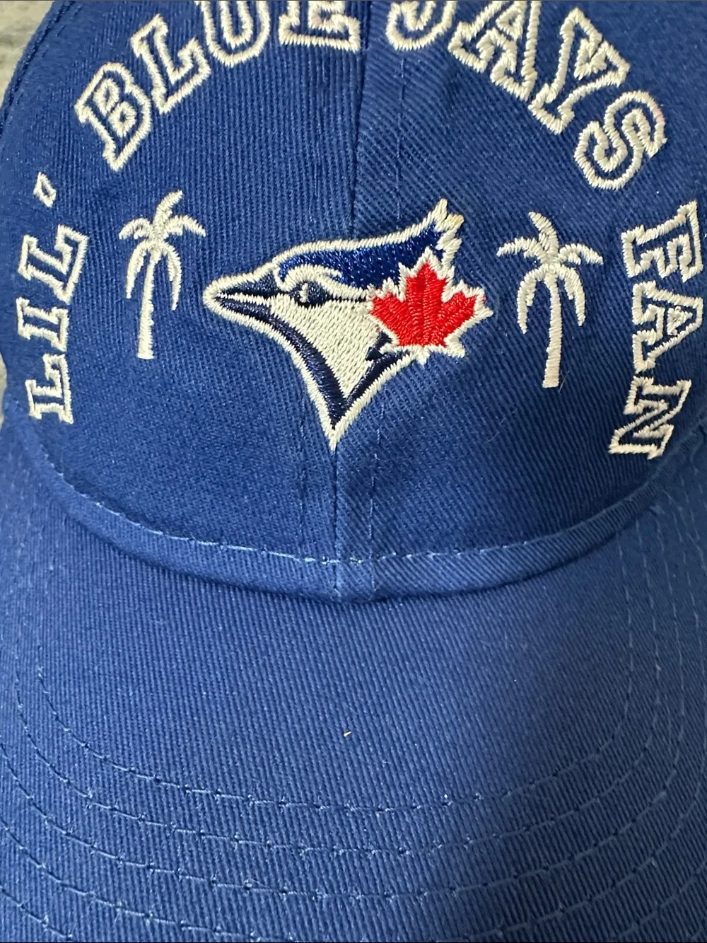 EUC New Era Toddler Baseball Cap - Royal Blue and White Lil Blue Jays Fan